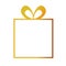 happy merry christmas golden gift decorative isolated icon