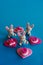 Happy mini Easter rabbit toys with XOXO message