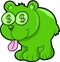 Happy Money Bear Vector Illustration Art