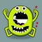 Happy Monster Emoji, Generative AI Illustration