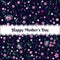 Happy mother days floral pattern