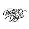 Happy Mother`s Day calligraphic lettering design celebrate card template.