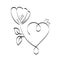 Happy Mother`s Day. Floral Heart Design