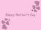 Happy mother's day greeting card, abstract background colourful hearts, graphic design illustration wallpaper