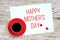 Happy mother`s day, greetings card with coffee cup
