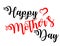 Happy Mother`s day handwritting