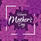 Happy mother`s day layout design with flowers.