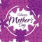 Happy mother`s day layout design with flowers.