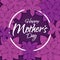 Happy mother`s day layout design with flowers.