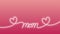 Happy Mother\\\'s Day wishes in the form of a mom\\\'s words drawn in line