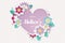 Happy Mothers Day background with beautiful paper cut flowers