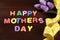 Happy Mothers Day childrens toy block colorful letters spelling greeting