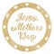Happy Mothers Day. Congratulatory shabby stamp for greeting card.