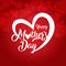 happy mothers day greeting card vector illustration