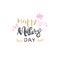 Happy Mothers Day Lettering Isolated Greeting Calligraphy Icon