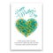 Happy Mothers Day postcard. Heart shaped design.