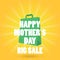 happy mothers day sales concept. Vector illustration decorative design