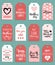 Happy Mothers day vector set of tags,labels.Greeting cards illustrations collection. Hand lettering holiday background.