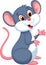 Happy mouse cartoon