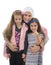 Happy Muslim Female Family