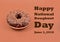 Happy National Doughnut Day Illustration