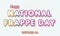 Happy National Frappe Day, october 04. Calendar of october Retro Text Effect, Vector design