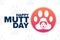 Happy National Mutt Day. Holiday concept. Template for background, banner, card, poster with text inscription. Vector