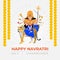 happy navratri concept illustration