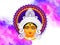 Happy navratri. Indian Festival navratri & Durga Puja with abstract Design background and Goddess Durga beautiful Face