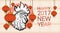 Happy New 2017 Year Rooster Bird Sign Asian Horoscope