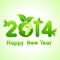 Happy New Year 2014 background with save the world concept