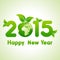 Happy New Year 2015 background with save the world concept