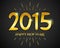 Happy New Year 2015 banner. Vector illustration