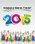 Happy New Year 2015 Greeting Card