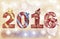 Happy New year 2016 banner, vector