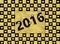 Happy new year 2016 black & gold hearts