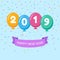 Happy new year 2019 balloon