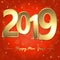 happy new year 2019 greetings background