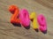 Happy new year 2019, Magnetic Alphabet Letters & Numbers - Plastic Educational Toy