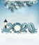 Happy New Year 2020 background with garland