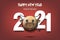 Happy New Year 2021 and bull