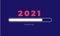 Happy new year 2021 Loading design vector. Happy new 2021 year with loading background vector design image