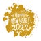Happy new year 2022 blob