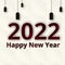 Happy New Year 2022 Illustration.