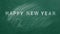 HAPPY NEW YEAR 2023 written in chalk on a greenboard