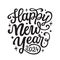 Happy New Year 2024. Hand lettering