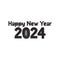 happy new year 2024 icon vector