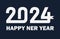 Happy new year 2024 welcome text typography design. Year changing from 2023 to 2024 banner. end of 2023 and starting of 2024. new