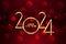 happy new year 2024 winter holiday background design