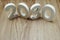 Happy New Year 2030 with space copy on wooden background